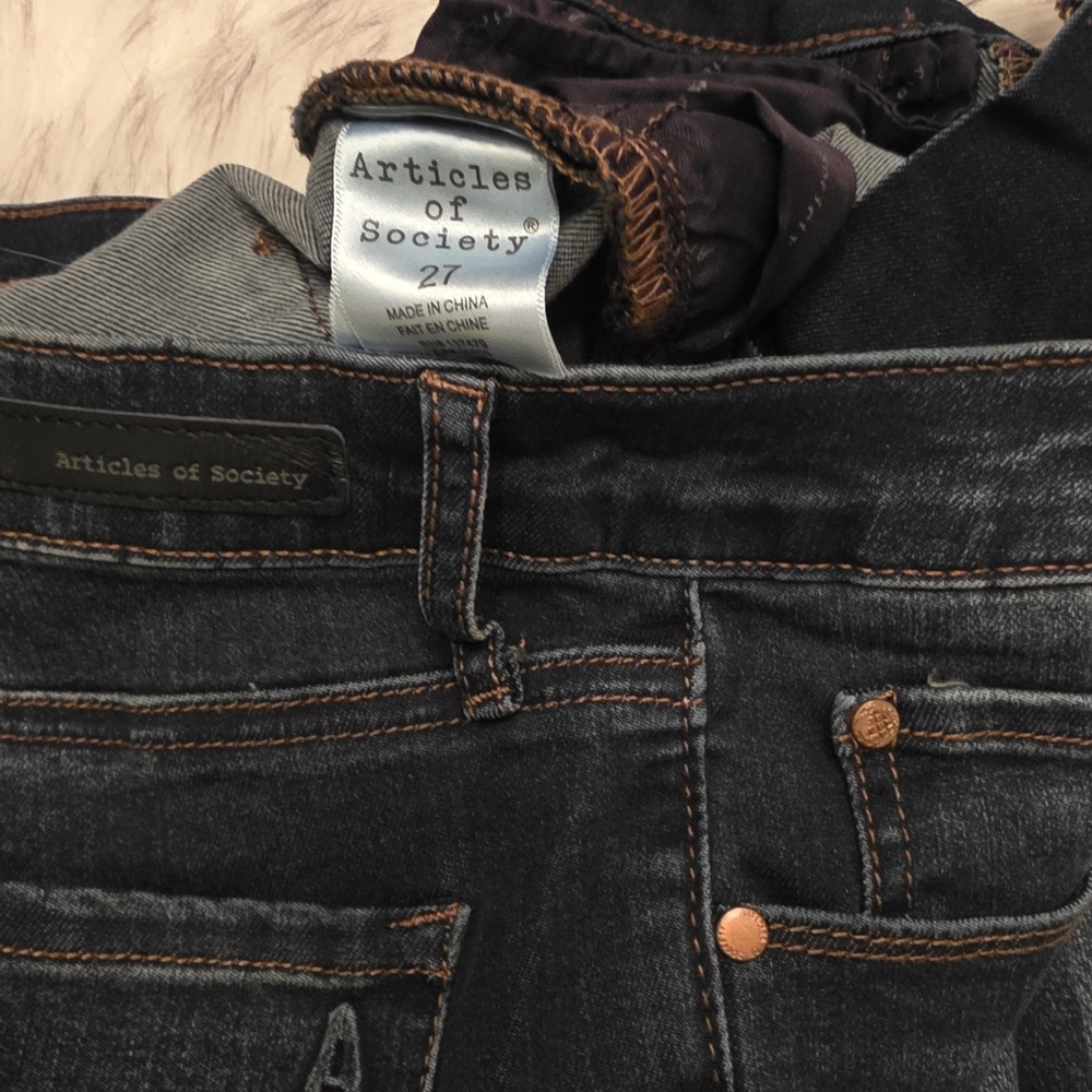 Articles of Society, Sarah, West End Dark Wash Skinny Jeans - Size 27 - Picture 8 of 11
